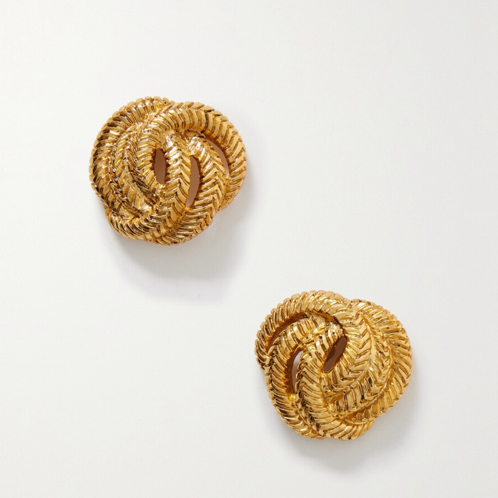 Jennifer Behr - Elaina Gold Knot Earrings